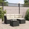Image de vidaXL Salon de Jardin avec Coussins 5 pcs, Canapés avec Pieds Réglables, Ensemble de Meubles d'Extérieur Patio Terrasse, 3249385