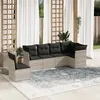 Image de vidaXL Salon de Jardin avec Coussins 6 pcs, Canapés de Terrasse, Ensemble de Meubles de Patio, Mobilier d'Extérieur, Gris 3249541