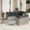 Image de vidaXL Salon de Jardin avec Coussins 8 pcs, Canapés de Terrasse, Ensemble de Meubles de Patio, Mobilier d'Extérieur, Gris 3249771