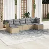 Image de vidaXL Salon de Jardin avec Coussins 7 pcs, Canapés avec Pieds Réglables, Ensemble de Meubles d'Extérieur Patio Terrasse, 3249868
