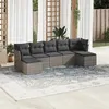 Image de vidaXL Salon de Jardin avec Coussins 7 pcs, Canapés avec Pieds Réglables, Ensemble de Meubles d'Extérieur Patio Terrasse, 3249869