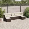 Image de vidaXL Salon de Jardin avec Coussins 7 pcs, Canapés avec Pieds Réglables, Ensemble de Meubles d'Extérieur Patio Terrasse, 3249872