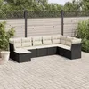 Image de Salon de jardin modulable Vidaxl resine tressee noir 8 pieces x 289 x 69 8 personnes