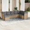 Image de vidaXL Salon de jardin avec coussins 8 pcs beige résine tressée 3249888