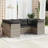 Image de vidaXL Salon de Jardin avec Coussins 6 pcs, Canapés de Terrasse, Ensemble de Meubles de Patio, Mobilier d'Extérieur, Gris 3249951