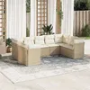 Image de Salon de jardin modulable VIDAXL resine tressee beige 9 pieces x 289 x 69 9 personnes