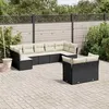 Image de vidaXL Salon de Jardin avec Coussins 9 pcs, Canapés avec Pieds Réglables, Ensemble de Meubles d'Extérieur Patio Terrasse, 3249985