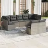 Image de vidaXL Salon de Jardin avec Coussins 9 pcs, Canapés avec Pieds Réglables, Ensemble de Meubles d'Extérieur Patio Terrasse, 3249989