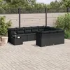 Image de vidaXL Ensemble à Manger de Jardin avec Coussins 15 pcs, Table et Chaises à Dossier Rabattable, Meubles d'Extérieur Patio 3211594