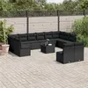 Image de vidaXL Salon de Jardin avec Coussins 11 pcs, Canapés avec Pieds Réglables, Ensemble de Meubles d'Extérieur Patio Terrasse, 3218608