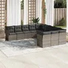 Image de vidaXL Salon de Jardin avec Coussins 11 pcs, Canapés avec Pieds Réglables, Ensemble de Meubles d'Extérieur Patio Terrasse, 3250249