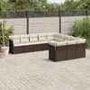Image de vidaXL Salon de Jardin avec Coussins 11 pcs, Canapés avec Pieds Réglables, Ensemble de Meubles d'Extérieur Patio Terrasse, 3250252