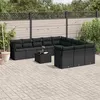 Image de vidaXL Salon de Jardin avec Coussins 12 pcs, Canapés avec Pieds Réglables, Ensemble de Meubles d'Extérieur Patio Terrasse, 3224203