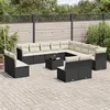 Image de vidaXL Salon de Jardin avec Coussins 11 pcs, Canapés de Terrasse, Ensemble de Meubles de Patio, Mobilier d'Extérieur, Beige 3272829