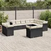Image de vidaXL Salon de Jardin avec Coussins 11 pcs, Canapés avec Pieds Réglables, Ensemble de Meubles d'Extérieur Patio Terrasse, 3217807