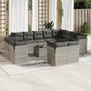 Image de vidaXL Salon de Jardin 12 pcs avec Coussins Mobilier de Patio Meubles d'Extérieur Mobilier de Jardin Meubles de Terrasse 3094607