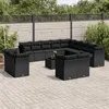 Image de vidaXL Salon de Jardin avec Coussins 11 pcs, Canapés avec Pieds Réglables, Ensemble de Meubles d'Extérieur Patio Terrasse, 3250438