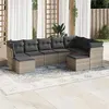 Image de vidaXL Salon de Jardin avec Coussins 9 pcs, Canapés avec Pieds Réglables, Ensemble de Meubles d'Extérieur Patio Terrasse, 3250409