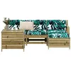 Image de Salon de jardin VIDAXL bois marron 5 pieces