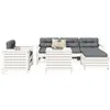 Image de Salon de jardin VIDAXL bois massif blanc 7 pieces x 69 x 70.5