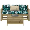 Image de Bois VIDAXL salon de jardin bois 3 pieces
