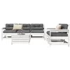 Image de vidaXL 6-delige Loungeset massief grenenhout wit3250821