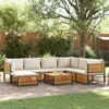 Image de Salon de jardin Vidaxl 8 pieces bois massif 68 x 68 x 64 cm