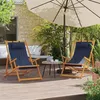 Image de vidaXL Lot de 2 Chaises de Plage Pliables, Sièges de Terrasse, Chaises de Balcon, Meubles de Patio Camping Jardin Extérieur, 3214481
