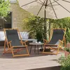 Image de vidaXL Lot de 2 Chaises de Plage Pliables, Sièges de Terrasse, Chaises de Balcon, Meubles de Patio Camping Jardin Extérieur, 3214482