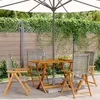 Image de vidaXL Chaises inclinables de jardin lot de 4 gris rotin bois massif, siège de jardin, chaise de patio, chaise à manger de 3214523