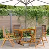 Image de vidaXL Chaises inclinables de jardin lot de 4 gris bois massif acacia, siège de jardin, chaise de patio, chaise à manger de 3214532