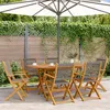 Image de Chaises de jardin pliables lot de 6 gris bois d acacia massif