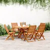 Image de Chaises de jardin pliantes lot de 6 57x66x95 cm bois d acacia