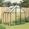 Image de vidaXL Tuinkas met basisframe 169x169x195 cm aluminium groen4005829
