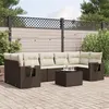 Image de Salon de jardin modulable GENERIQUE marron 8 pieces resine tressee 62 x 62 x 69 cm 7 personnes