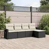 Image de vidaXL Salon de Jardin avec Coussins 5 pcs, Canapés de Terrasse, Ensemble de Meubles de Patio, Mobilier d'Extérieur, Noir 3220085