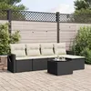 Image de vidaXL Salon de Jardin avec Coussins 6 pcs, Canapés de Terrasse, Ensemble de Meubles de Patio, Mobilier d'Extérieur, Noir 3220095