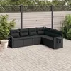 Image de vidaXL Salon de Jardin avec Coussins 6 pcs, Canapés de Terrasse, Ensemble de Meubles de Patio, Mobilier d'Extérieur, Noir 3220204