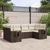 Image de vidaXL Salon de Jardin avec Coussins 6 pcs, Canapés de Terrasse, Ensemble de Meubles de Patio, Mobilier d'Extérieur, Marron 3220582