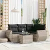Image de Gris Vidaxl salon de jardin modulable 5 pieces resine tressee x 70 x 69