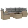 Image de Salon de jardin modulable GENERIQUE beige 6 pieces resine tressee 62 x 62 x 69 cm