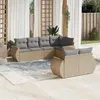 Image de Salon de jardin modulable GENERIQUE 7 personnes beige resine tressee 62 x 62 x 69 cm 7 pieces