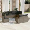 Image de vidaXL Salon de Jardin avec Coussins 8 pcs, Canapés de Terrasse, Ensemble de Meubles de Patio, Mobilier d'Extérieur, Gris 3221639