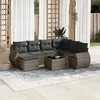 Image de Salon de jardin modulable VIDAXL resine tressee 8 pieces 62 x 62 x 69 cm