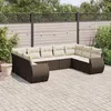Image de Salon de jardin modulable GENERIQUE marron 9 pieces resine tressee 62 x 62 x 69 cm