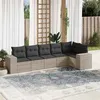 Image de vidaXL Salon de Jardin avec Coussins 6 pcs, Canapés de Patio, Ensemble de Meubles, Mobilier de Terrasse Exterieur, Gris 3222591