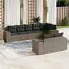 Image de Salon de jardin modulable VIDAXL resine tressee gris 8 pieces x 83 x 69 8 personnes