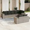 Image de Salon de jardin modulable Vidaxl resine tressee gris 8 pieces x 83 x 69