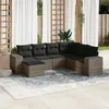 Image de vidaXL Salon de Jardin avec Coussins 7 pcs, Canapés de Terrasse, Ensemble de Meubles de Patio, Mobilier d'Extérieur, Gris 3222899