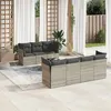 Image de vidaXL Salon de Jardin avec Coussins 8 pcs, Canapés avec Pieds Réglables, Ensemble de Meubles d'Extérieur Patio Terrasse, 3217282